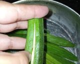 A picture of step 2 of Okra Chilli Fry.