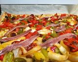 Foto del paso 6 de la receta: Coca de trempó (amb anxoves, panses i pinyons) 🍕