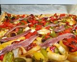 Foto del paso 6 de la receta: Coca de trempó (amb anxoves, panses i pinyons) 🍕