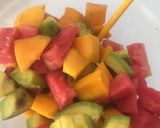 Hình bước làm 1 của món Chè trái cây,thạch trân châu (giải nhiệt ngày hè)