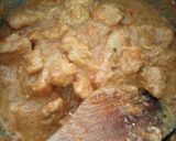 A picture of step 5 of Butter chicken (packet masala).