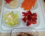 Foto del paso 1 de la receta: Vegetales con pollo