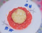 A picture of step 6 of Deep fried yogart cake with pizza red sauce🍝melt in mouth😋.