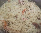 A picture of step 3 of Mutton yaqni pulao.