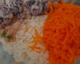 صورة لخطوة 2 من وصفة طاجين بحريات مع محشي كلمار وبطاطس🦐🦭