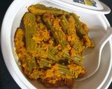 A picture of step 5 of Drumsticks sabji.