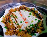 Hình bước làm 3 của món Đậu hủ hấp xốt dầu hào