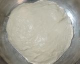 Foto langkah ke 2 dari resep Almond Double Chocolate Sourdough Bread (72%).