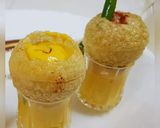 A picture of step 4 of Aamras puchka.