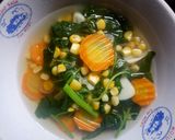 Foto langkah ke 10 dari resep SAYUR BAYAM, jagung manis, wortel.