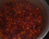 A picture of step 2 of Beetroot chana masala.
