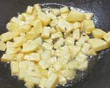 अंकुरित छोलिया(हरे चने) और आलू की सूखी सब्जी रेसिपी चरण 2 फोटो