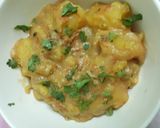 A picture of step 6 of Plantains in coconut milk.