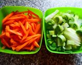 Zöldséges sertésszelet recept fázis 3 fotója