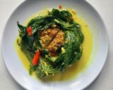 Foto langkah ke 9 dari resep Buntil daun singkong isi ikan asap.