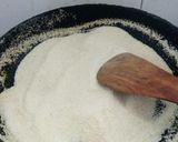 A picture of step 1 of Rawa Coconut Gud Laddoos.