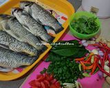 Foto langkah ke 3 dari resep Pepes ikan mas daun kemangi.