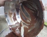 A picture of step 3 of Death by chocolate cake.