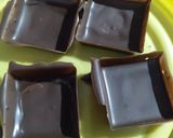 A picture of step 2 of Walnut phirni in chocolate square.