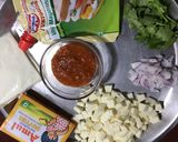 A picture of step 1 of Tandoori Paneer Open Sandwich.
