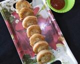 पिन व्हील आलू सैंडविच (Pin wheel aloo sandwich recipe in Hindi) रेसिपी चरण 7 फोटो