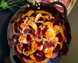 A picture of step 9 of Beetroot, carrot and potato salad.
