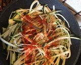 Une image de l'étape 2 de NID D’ŒUF À LA COURGETTE.