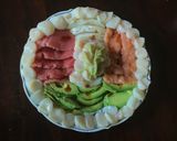 A picture of step 1 of California Farm Sashimi Dinner.