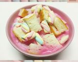 รูปขั้นตอนการทำที่ 5 ของ 🍞🍧ปังเย็นนมชมพูหอมหวาน🍭