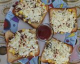 A picture of step 6 of Mushroom corn toast.