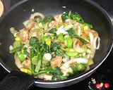A picture of step 6 of Stir Fried Chicken with Purple Sprouting Broccoli.