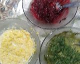 A picture of step 8 of Rainbow sandwich.