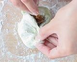 A picture of step 6 of Matcha Hotteok [Green Tea Pancake].