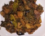 A picture of step 11 of Methi aloo bengan sabzi.