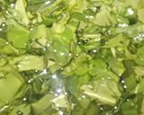 A picture of step 1 of Palak paneer❤.