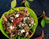 A picture of step 7 of Laal saag sabji.