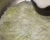 A picture of step 2 of Lauki halwa (Greens, beans, gourds).