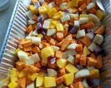 A picture of step 3 of Butternut squash dish/stew.