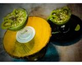 A picture of step 3 of Green Smoothie: With Kiwi Banana Spinach and Chia Seeds.