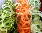 A picture of step 2 of My Spiral veg & Pasta Salad. 😉.