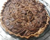 A picture of step 9 of Kentucky bourbon pecan pie.