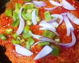 A picture of step 4 of Gajer ka pizza.
