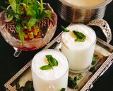 A picture of step 1 of Smoke masala chaas /buttermilk (masala lassi).