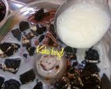 Foto langkah ke 10 dari resep Puding lumut lapis susu oreo 🍮🍼🍪.