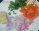 A picture of step 1 of Bhel Puri Chaat.