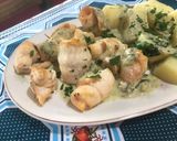 Foto del paso 6 de la receta: Lenguado enrollados y crema verde