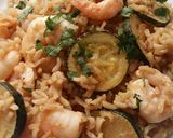 A picture of step 5 of Vickys Ginger Fried Rice, GF DF EF SF NF.
