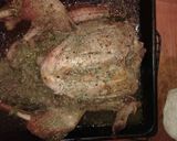 Foto del paso 5 de la receta: Pavita rellena a los 4 quesos y papas estrelladas al estragón