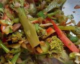 A picture of step 6 of Broccoli Pasta salad.