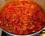 A picture of step 5 of Mike's New Mexican Chili.